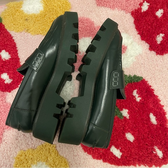 Zara Forest Green Slip On Loafers - Picture 5 of 5